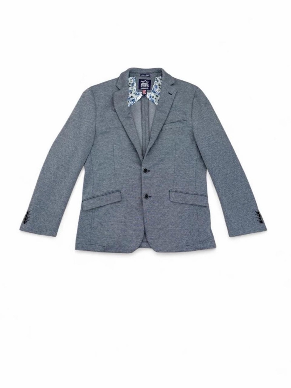 Savile Row Grey Knit Blazer 40R